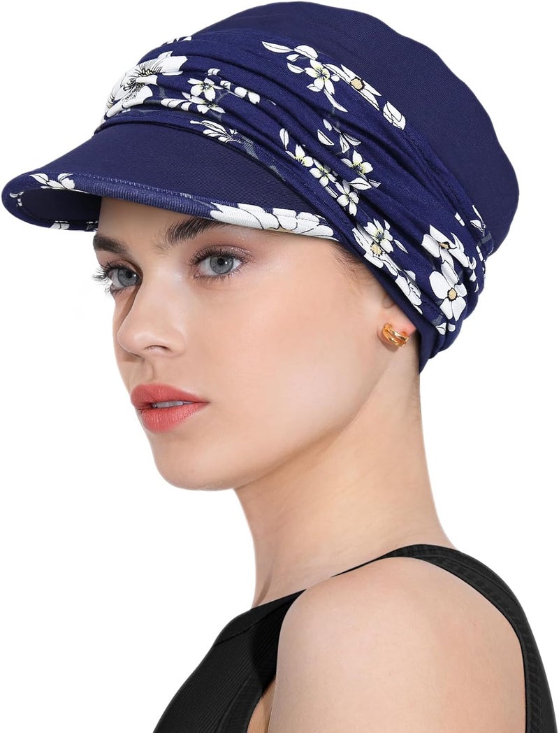 Awefeel Chemo Headwear Viscose Newsboy Cap for Women Fall and Winter Hats - Image 2